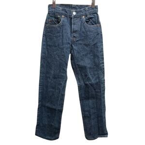 VTG Levis 701-0117 Student Fit Woman’s Jeans 25X32 Blue Denim 80s USA *24X29.5